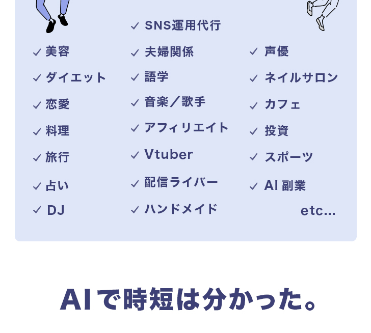 あなたに代わってAIが伸ばしたジャンル文章